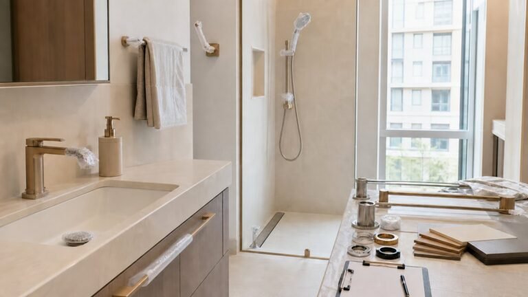 faucet accessory finish protection during construction and handover