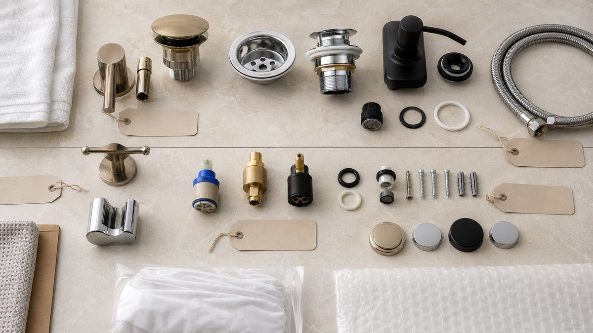 faucet accessories drains soap dispensers and hardware snag list