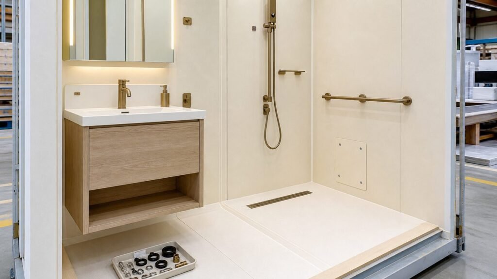 Bathroom Pod Accessory Interface Coordination for Factory Mock-Ups Featured Image