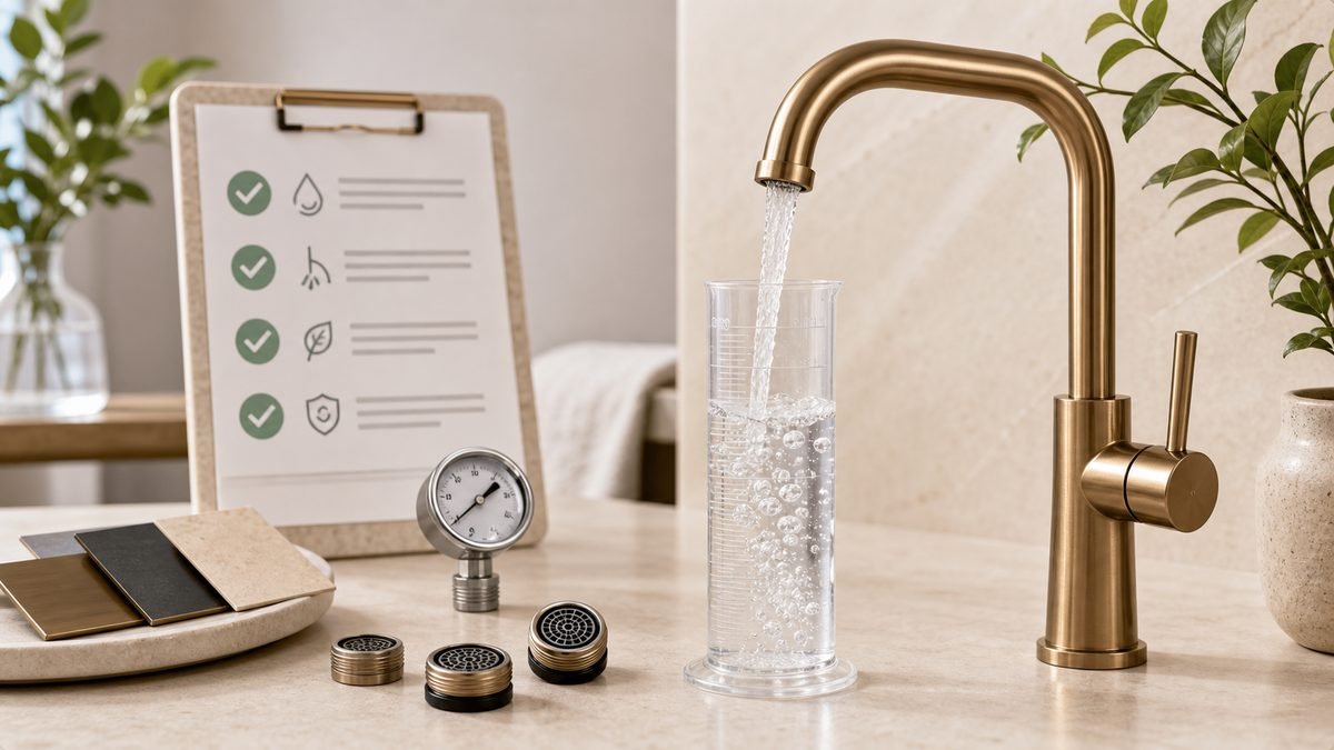 WaterSense faucet flow-rate verification and water efficiency testing