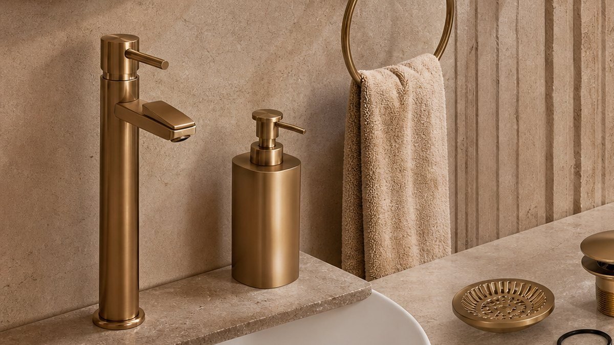 matching basin drain soap dispenser towel ring gaskets and installation hardware