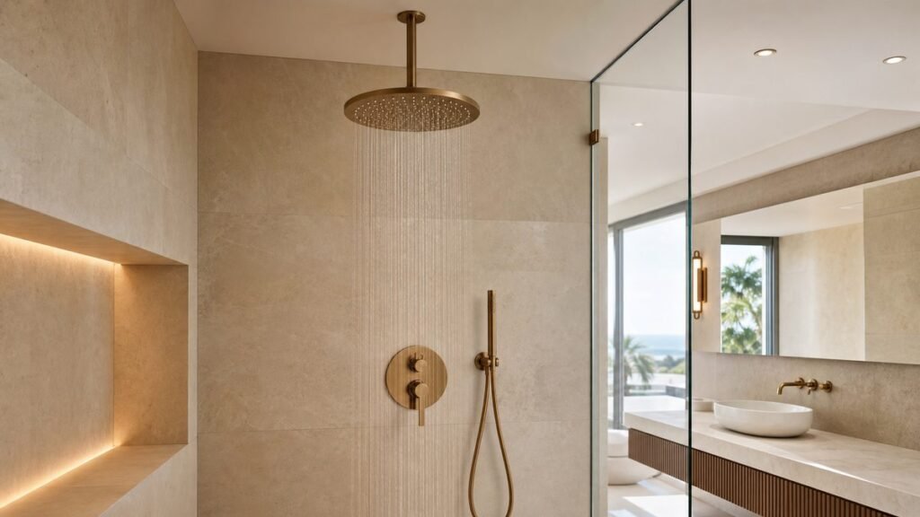 Large Rain Shower Outlet Sequencing and Diverter Planning for Villas Featured Image