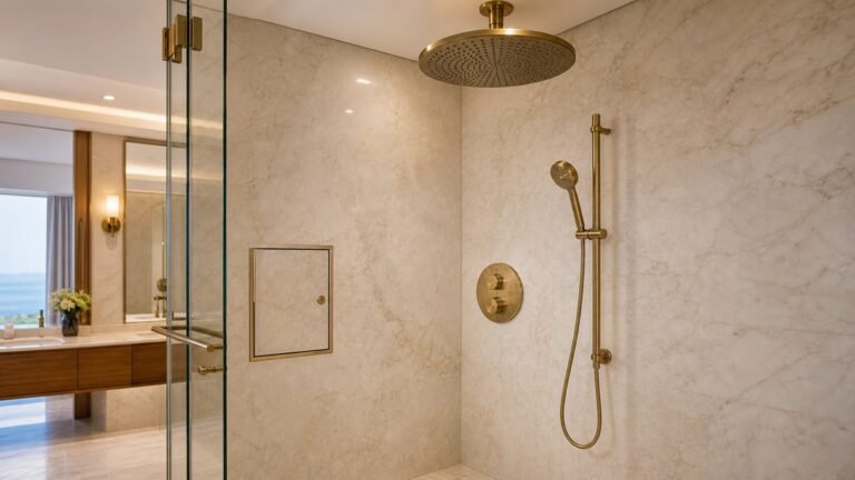 Large Rain Shower Valve and Trim Compatibility for Hotel Renovations Featured Image