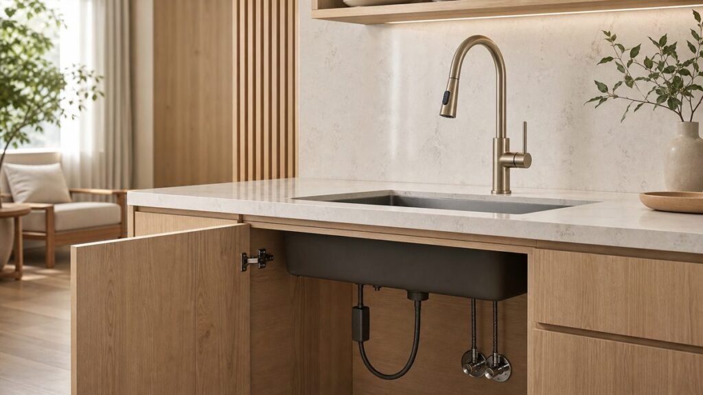 Pull-Down Kitchen Faucet Hose Clearance Planning for Compact Cabinets Featured Image
