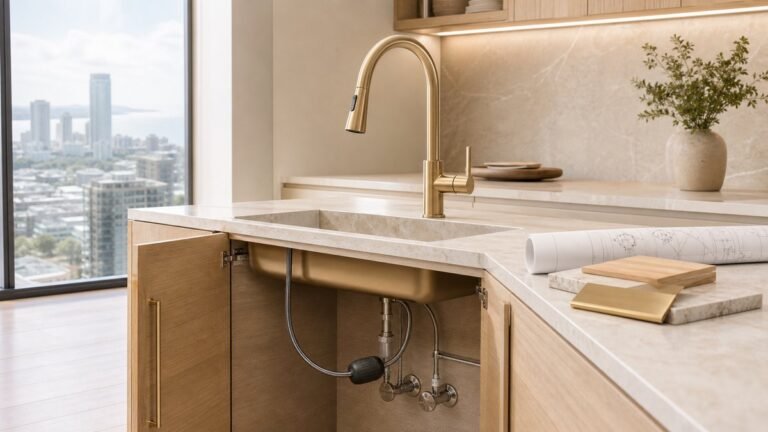 pull-out kitchen faucet hose planning for multi-unit projects