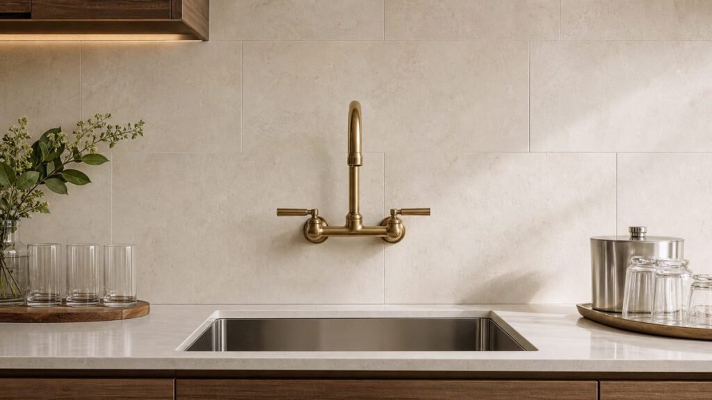 Wall-Mounted Kitchen Faucet Centerline Planning for Hospitality Pantries